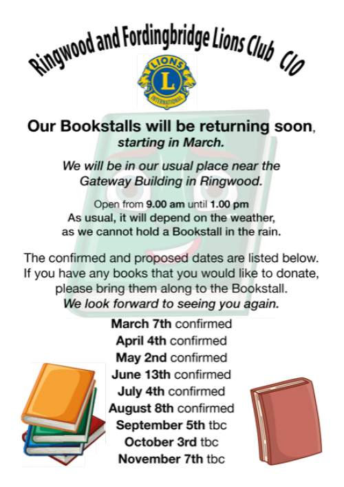 Bookstall Dates 2026 Mk2 Bookstall Dates 2026 Mk2